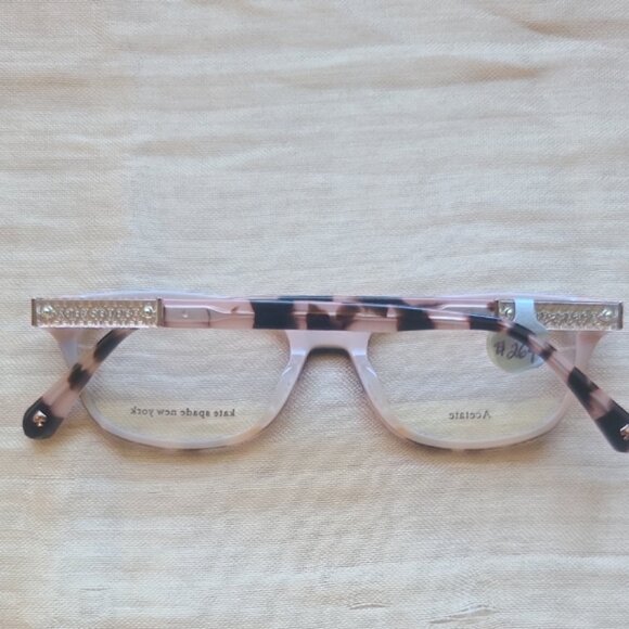 NEW AUTHENTIC KATE SPADE EYGLASSES MODEL HAZEN, 49-16-140, COLOR PINK-TORTOISE - Picture 3 of 3